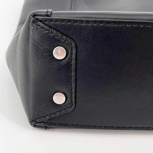 Rag & Bone Belize Small Shopper Black Leather Shoulder Bag Adjustable Strap - Picture 11 of 16